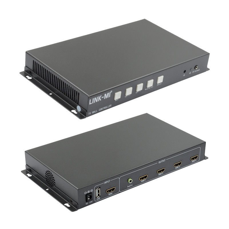 2X2 ভিডিও ওয়াল কন্ট্রোলার সমর্থন HDMI ইউএসবি সিগন্যাল ইনপুট 1080P বিজ্ঞাপনের জন্য