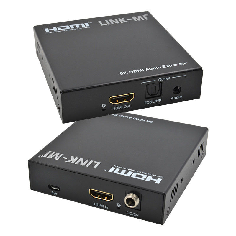 অডিও এক্সট্র্যাক্টর HDMI 2.1 অডিও স্প্লিটার 4k সমর্থন 8K 60Hz YUV4:2:0 সিইসি