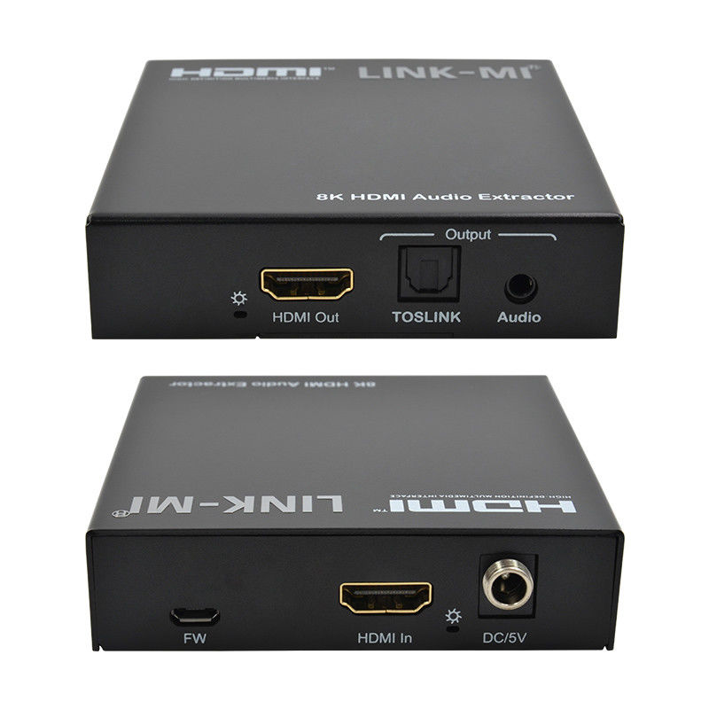 অডিও এক্সট্র্যাক্টর HDMI 2.1 অডিও স্প্লিটার 4k সমর্থন 8K 60Hz YUV4:2:0 সিইসি