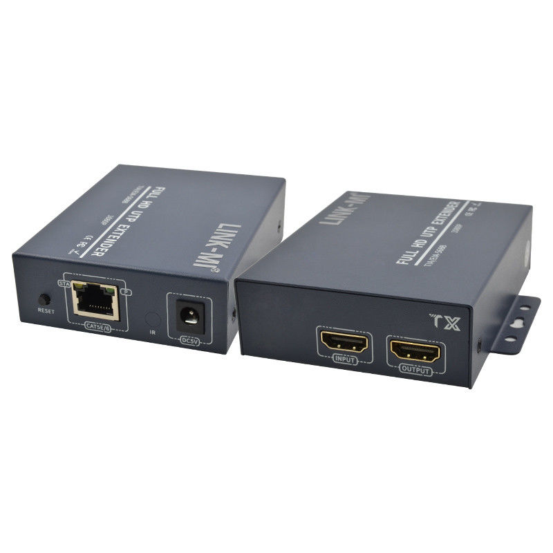 আইআর ফাংশন ইউটিপি এক্সটেন্ডার সহ 1080P 120M HDMI ওভার Cat5E Cat6 ভিডিও এক্সটেন্ডার ক্যাবল