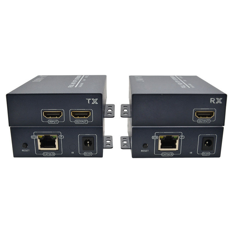 আইআর ফাংশন ইউটিপি এক্সটেন্ডার সহ 1080P 120M HDMI ওভার Cat5E Cat6 ভিডিও এক্সটেন্ডার ক্যাবল