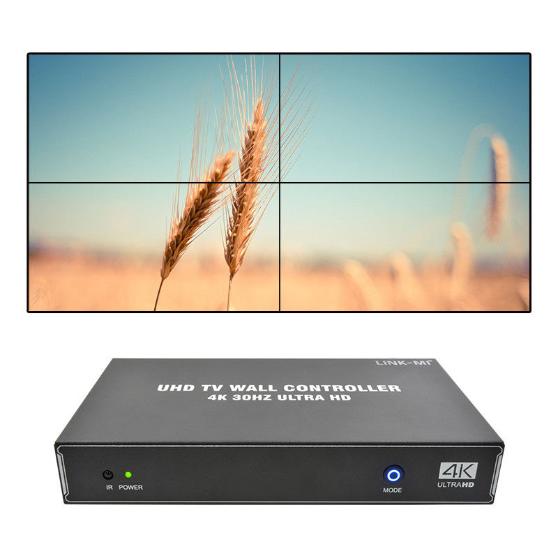 1X4 1X3 1X2 4K ভিডিও ওয়াল কন্ট্রোলার 30Hz 4 চ্যানেল HDMI টিভি ভিডিও ওয়াল প্রসেসর 2x2