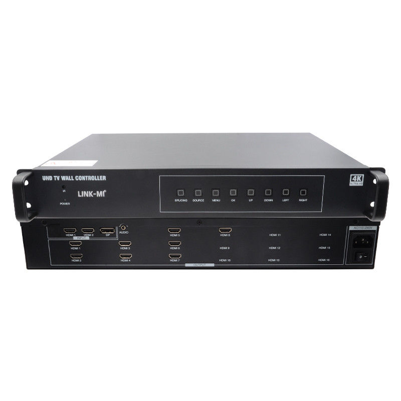 2X4 টিভি এইচডিএমআই ওয়াল কন্ট্রোলার 4K 60Hz 2X3 ভিডিও ওয়াল প্রসেসর 2X2 8 টি ডিসপ্লে ইউনিটের জন্য
