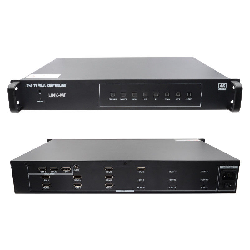 2X4 টিভি এইচডিএমআই ওয়াল কন্ট্রোলার 4K 60Hz 2X3 ভিডিও ওয়াল প্রসেসর 2X2 8 টি ডিসপ্লে ইউনিটের জন্য