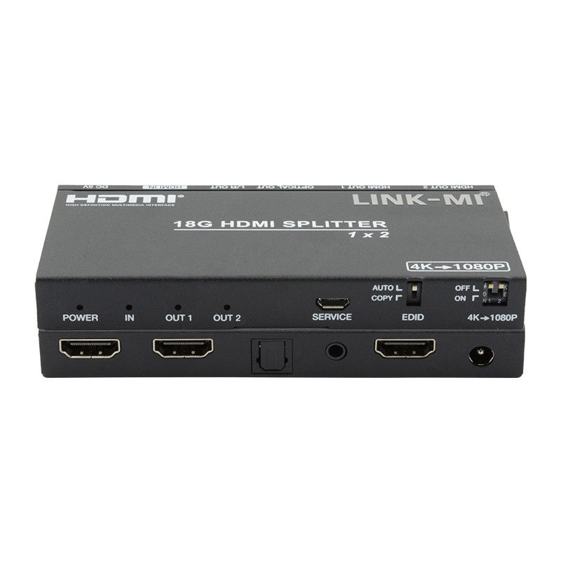4K 2.0b 2 পোর্ট HDMI স্প্লিটার 4 HDCP 2.2COPY AUTO EDID Hdmi অডিও ভিডিও এক্সট্র্যাক্ট