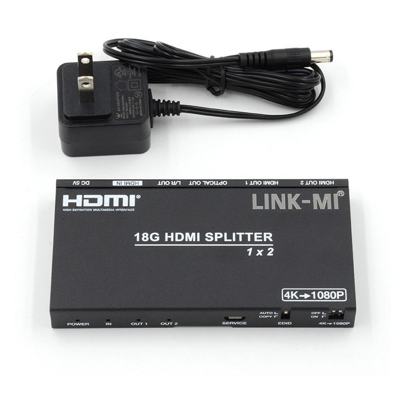 4K 2.0b 2 পোর্ট HDMI স্প্লিটার 4 HDCP 2.2COPY AUTO EDID Hdmi অডিও ভিডিও এক্সট্র্যাক্ট