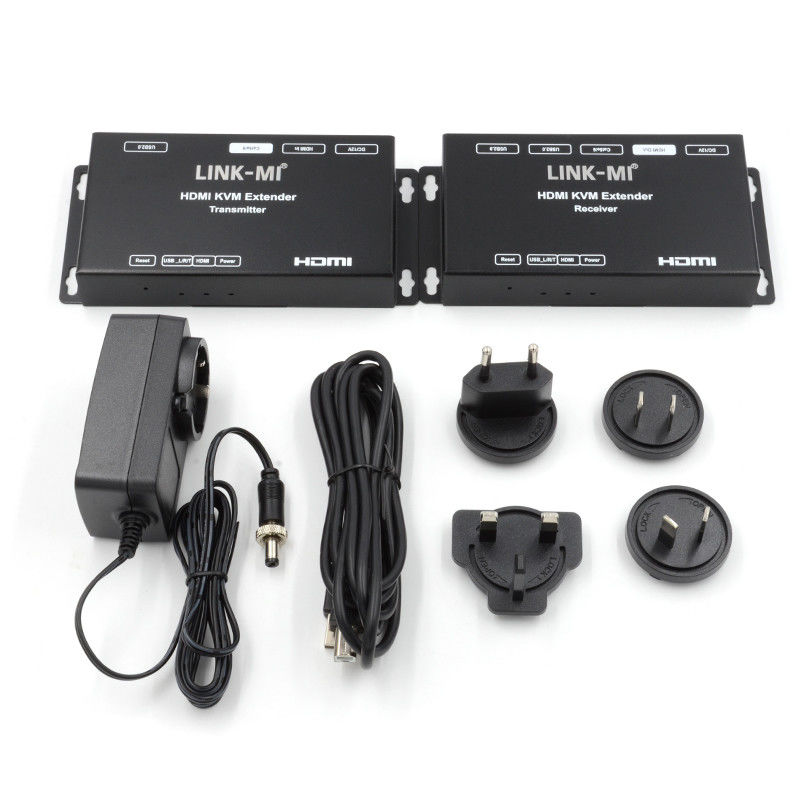 50M HDMI ইউএসবি কেভিএম এক্সটেন্ডার আপ 50m 100m সাপোর্ট ডুয়াল পিওসি ইউএসবি 20