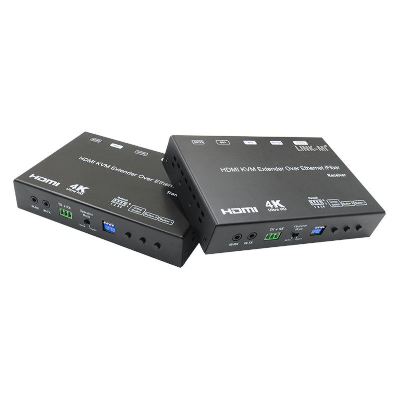 4K AV ওভার আইপি ফাইবার HDMI KVM এক্সটেন্ডার সমর্থন ইউএসবি RS232 সহ ইউনিক্যাস্ট মাল্টিকাস্ট