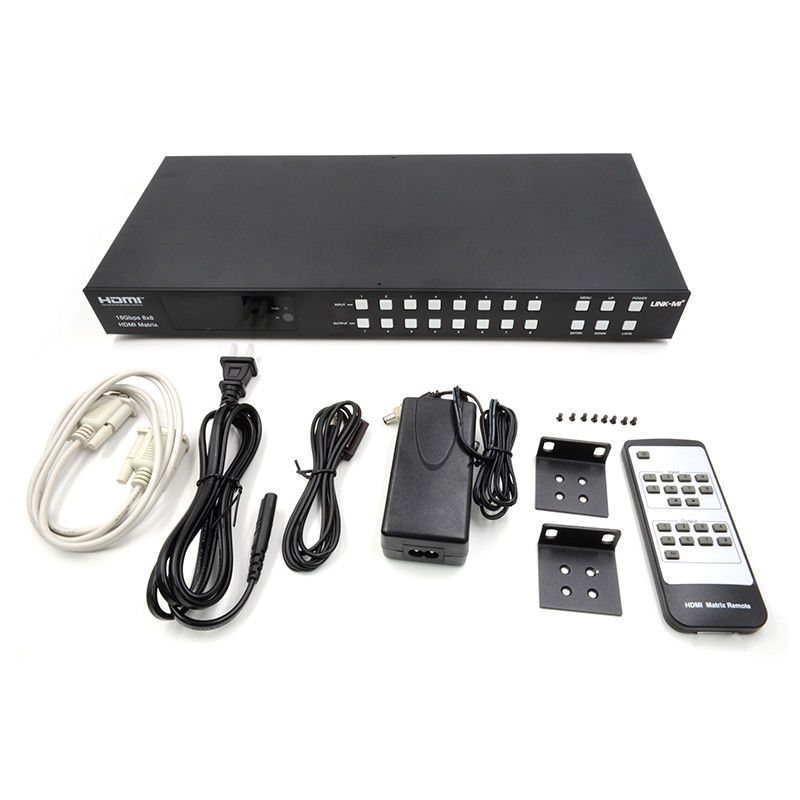 18Gbps 8x8 ম্যাট্রিক্স সুইচার ARC ফাংশন সাপোর্ট সহ 4K2K 60Hz YUV 4:4:4