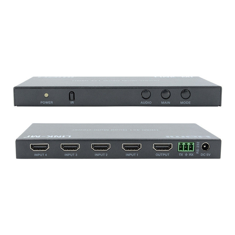 উচ্চ পারফরম্যান্স HDMI 4x1 কোয়াড মাল্টি ভিউয়ার HDMI 1.4b HDCP 1.4 এবং DVI সামঞ্জস্য