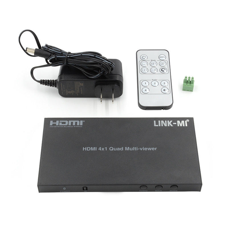 উচ্চ পারফরম্যান্স HDMI 4x1 কোয়াড মাল্টি ভিউয়ার HDMI 1.4b HDCP 1.4 এবং DVI সামঞ্জস্য