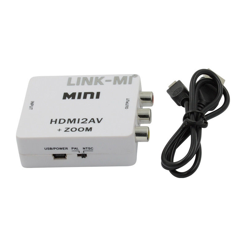MINI HDMI থেকে CVBS MINI HDMI থেকে AV সংকেত রূপান্তরকারী সামঞ্জস্যপূর্ণ HDMI 1.3