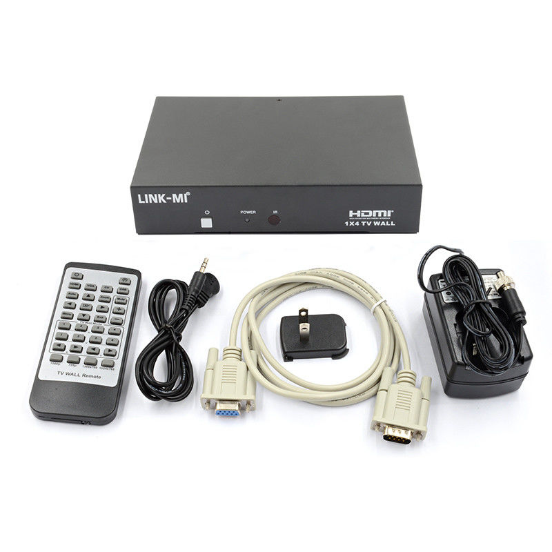 LM-TV04L HDMI 1x4 টিভি ওয়াল সমর্থন CVBS/VGA/HDMI/USB প্লে ইনপুট উত্স